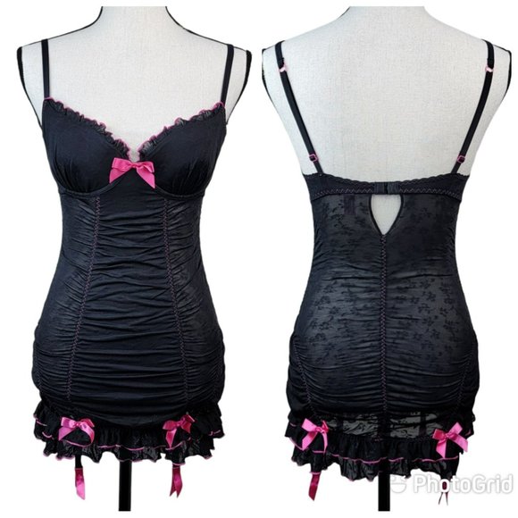 Victoria's Secret Intimates & Sleepwear Victorias Secret Sexy Little Things Ruched Slip 34c